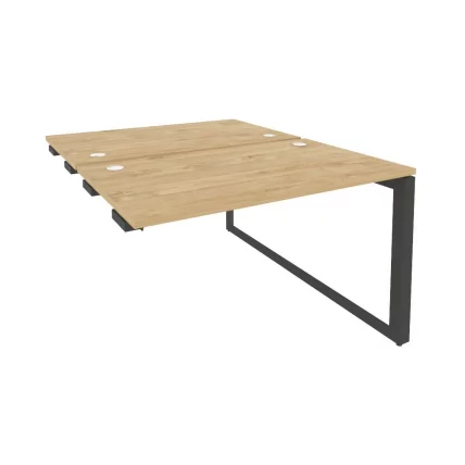 Стол-приставка двойной на О-образном м/к к опорым элем. ОНИКС О.МО-Д.СПР-2.7 Тиквуд Светлый/Антрацит / ONIX O.MO-D.SPR-2.7_0