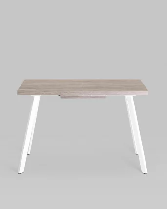 Стол обеденный раскладной Плаин раскладной 116-158*74 Дуб Ан/белый / Plain_2