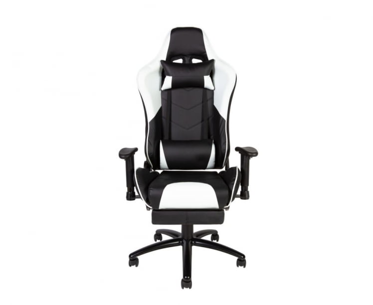 Игровое кресло Лотус ГТС РФ-8066Ф Черный/Белый / Lotus GTS RF-8066F_1