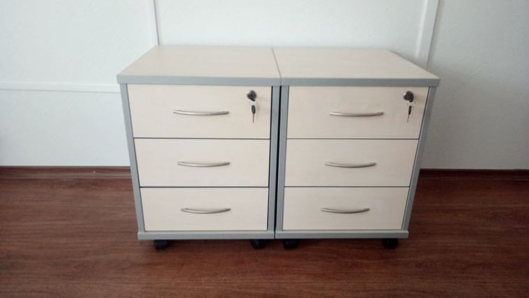 Тумба подкатная ИМАГО ТМ-3.А Клен Металлик / IMAGO_0