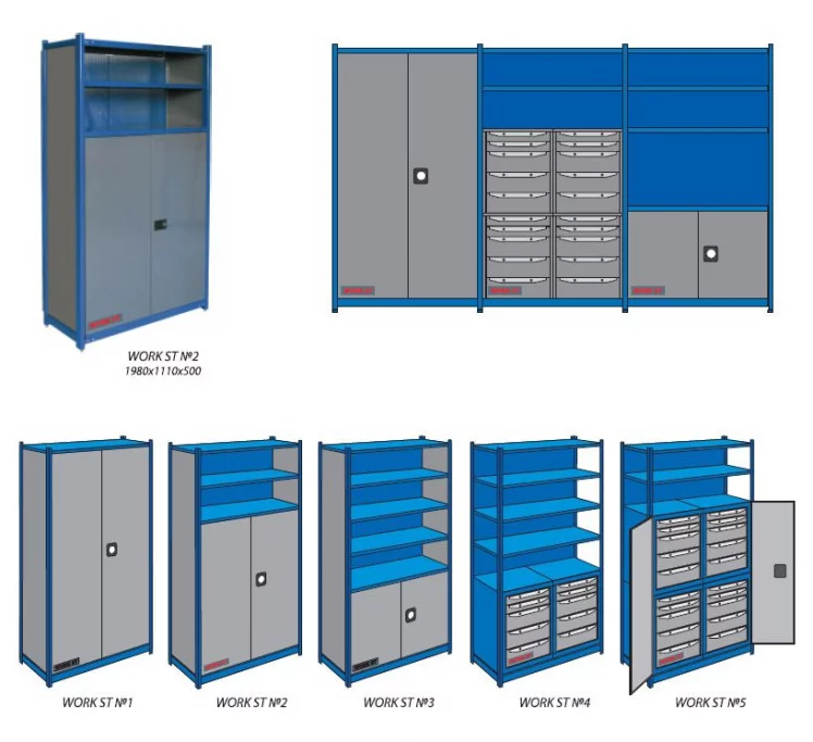 Шкаф инструментальный Комплект ВОРК СТ №3 / WORK ST_1