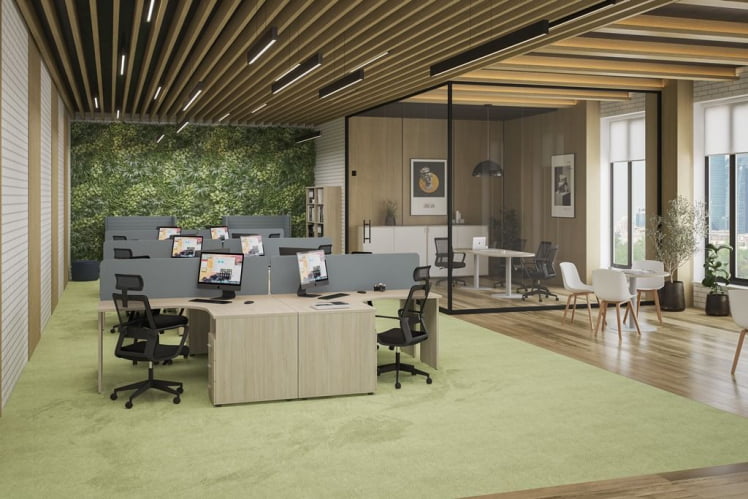 Мебель для офиса Сигма №11 Белый Дуб светлый / Sigma_2