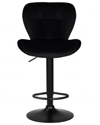 Стул барный ДОБРИН БАРНИ БЛАCК (черный велюр (МДЖ9-101)) / DOBRIN BARNY BLACK (MJ9-101))_5