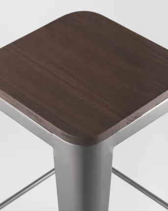Стул барный ТОЛИКС ВООД Серебристый / TOLIX WOOD_5