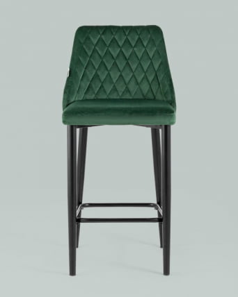 Стул полубарный Диего велюр Зеленый_2