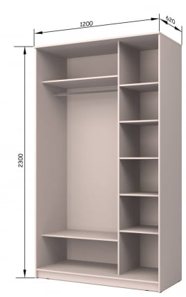 Шкаф-купе Хит-23-12-11 Аруба Венге_2