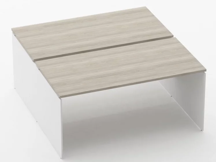 Рабочий модуль Дека ЛДСП каркас 75.165.16 Дуб Сантана светлый/Белый / Deka_0