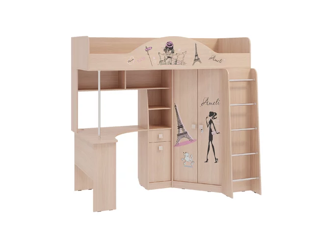 Набор мебели Амели модуль 08 Дуб млечный_0