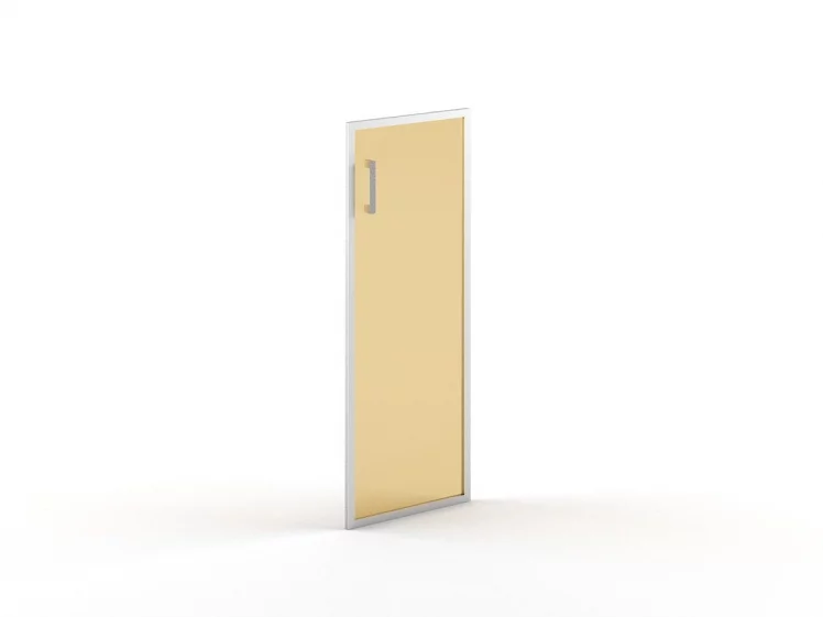 Дверь стекло в алюминии В-522 Р алюминий / R_0