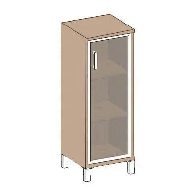 Стеллаж стекло тонированное В421.7 Л Дуб девон / L_0