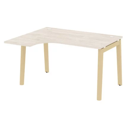 Стол эргономичный левый ОНИКС ВООД ОВ.СА-3(Л) Денвер Светлый/Светлый / ONIX WOOD OW.SA-3(L)_0