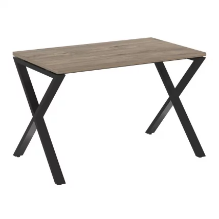 Стол рабочий ЛОФТ ВР.Л-СРКС-2.7 Металл черный Тиквуд темный / LOFT VR.L-SRX-2.7_0