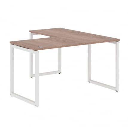 Стол угловой левый КСТЕН-К КСКCТ 1415 Л Дуб Сонома Белый / XTEN-Q XQCT L_0