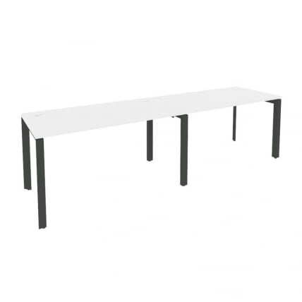 Рабочая станция на П-образном м/к ОНИКС О.МП-РС-2.3.7 Белый Бриллиант/Антрацит / ONIX O.MP-RS-2.3.7_0