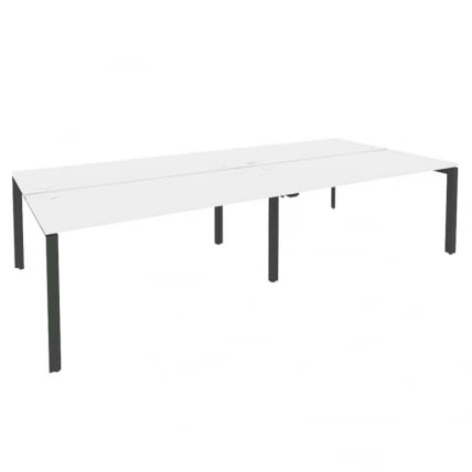 Рабочая станция на П-образном м/к ОНИКС О.МП-Д.РС-4.4.7 Белый Бриллиант/Антрацит / ONIX O.MP-D.RS-4.4.7_0