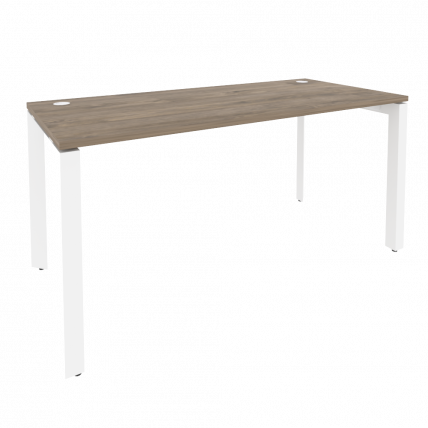 Стол рабочий на П-образном м/к ОНИКС О.МП-СП-4.7 Тиквуд Темный/Белый / ONIX O.MP-SP-4.7_0