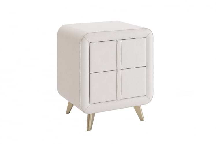 Тумба прикроватная Софи ТМ-001.1 белый (экокожа) / TM-001.1_0
