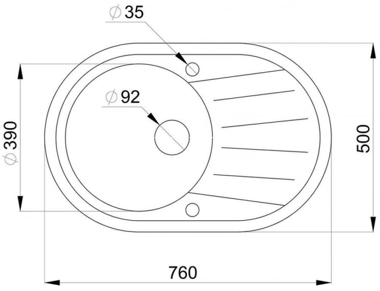 Кухонная мойка СТАНДЭРТ 7601 Белый / STANDART_2