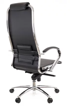 Кресло руководителя Деко экокожа Черный / Deco_2