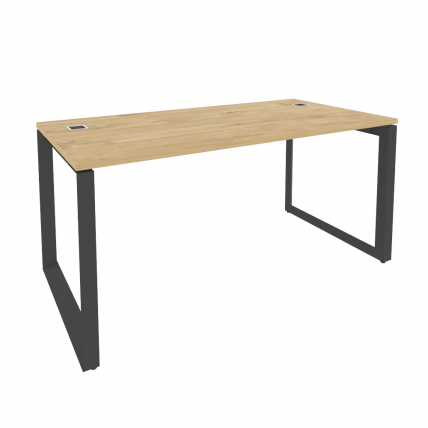 Стол рабочий руководителя на О-образном м/к ОНИКС О.МО-СРР-4.8 Тиквуд Светлый/Антрацит / ONIX O.MO-SRR-4.8_0