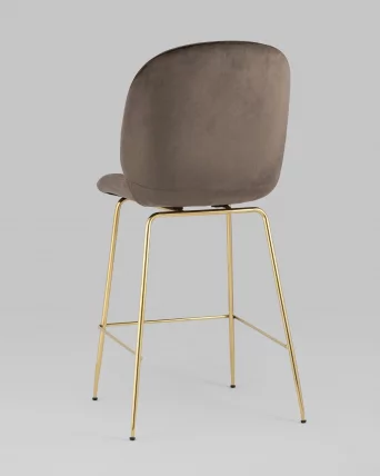 Стул полубарный Беетле со спинкой голд Коричневый / Beetle gold_5