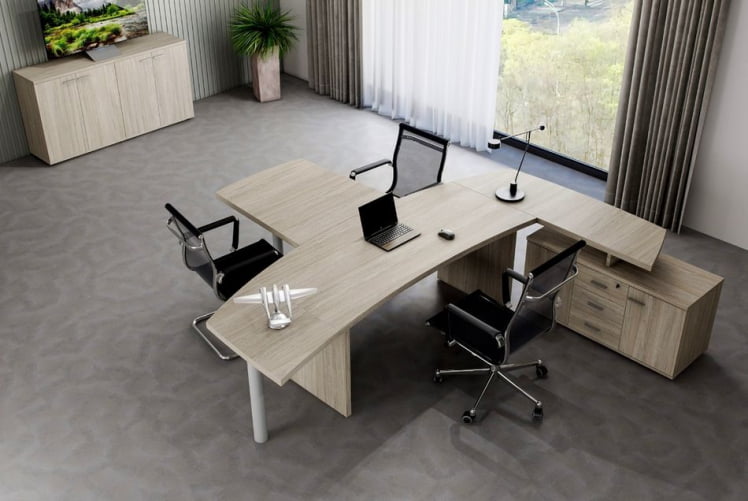 Кабинет руководителя Винг №1 Дуб светлый / Wing_1