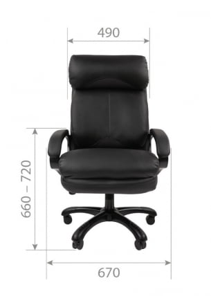 Кресло руководителя CХАИРМАН 505 НЕВ экокожа Черный / CHAIRMAN NEW_4