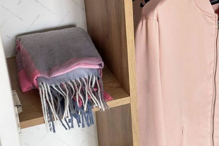 Шкаф двухдверный Бери МПР-024 Дуб крафт золотой/белое дерево / MPR-024_13