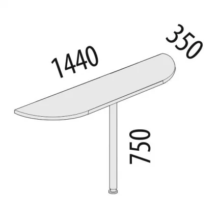 Приставка Альфа 63.30 Дуб кобург_1