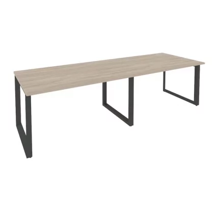 Стол переговорный (2 столешницы) ОНИКС О.МО-ПРГ-2.3 Дуб Аттик/Антрацит / ONIX O.MO-PRG-2.3_0