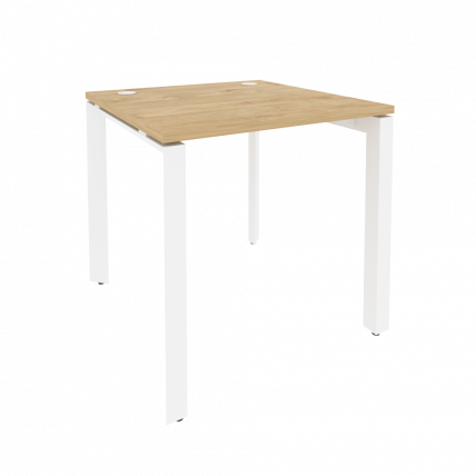 Стол рабочий на П-образном м/к ОНИКС О.МП-СП-0.8 Тиквуд Светлый/Белый / ONIX O.MP-SP-0.8_0