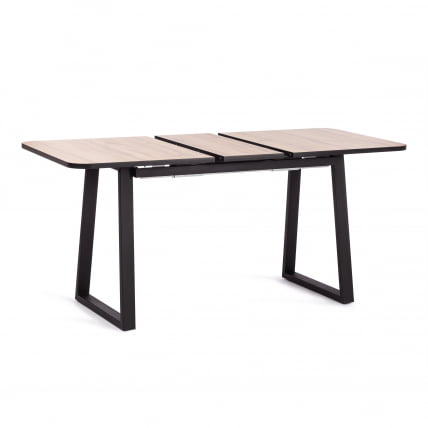 Стол МАЛТИДО ЛДСП/ХПЛ/металл, 130 х 75+30 х 75 см, Агат серый/черный / MALTIDO ЛДСП/HPL/металл,_4