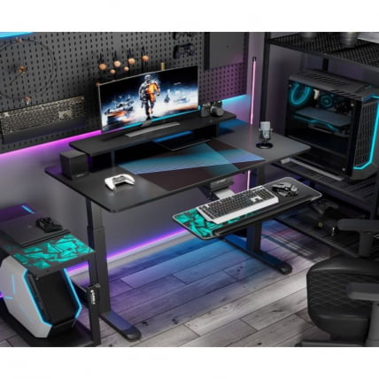 Стол для для компьютера c электрической регулировкой по высоте ЕУРЕКА ЕРК-СМ55-Б / c EUREKA ERK-SM55-B_9