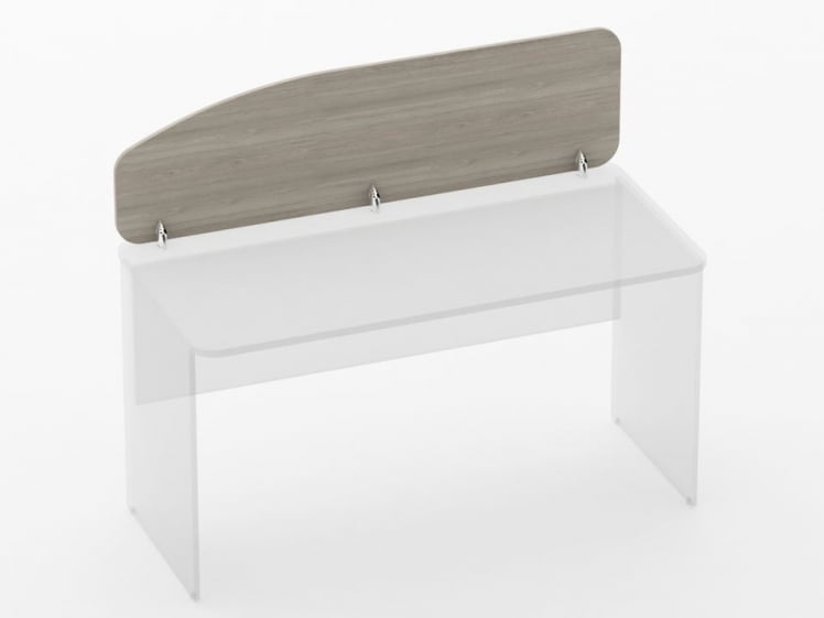 Экран разделительный Глассй 5.12.14 Дуб сантана светлый / Glassy_0