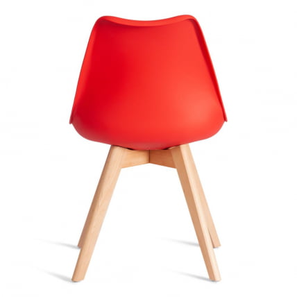 Стул ТУЛИП (мод. 73-1) дерево/пластик/экокожа, 47,5кс55кс80 см, Красный (Ред) / TULIP (mod. 47,5x55x80 (Red)_3