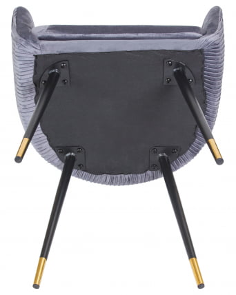 Стул обеденный ДОБРИН МАРЙ Серый велюр 1922-19 / DOBRIN MARY_7