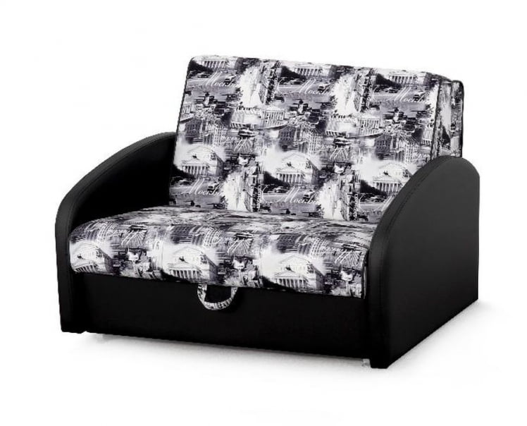 Диван-кровать Оливер 1 Стандарт Москва серый Домус черный_0