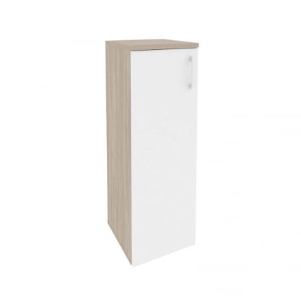 Шкаф средний узкий левый ОНИКС О.СУ-2.3(Л) Дуб Аттик/Белый / ONIX O.SU-2.3(L)_0