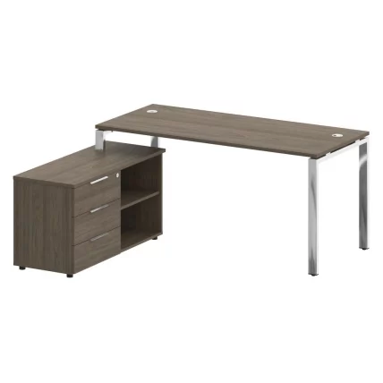 Стол рабочий руководителя с опорной тумбой левый МЕТАЛ СЙСТЕМ ДИРЕCТ БГ.СРТ-4.7 Л Вяз Благородный / METAL SYSTEM DIRECT_0