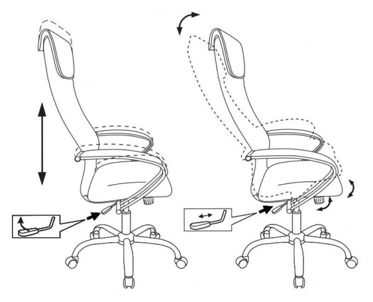 Кресло руководителя Бюрократ CХ-607СЛ/БЛАCК / CH-607SL/BLACK_4