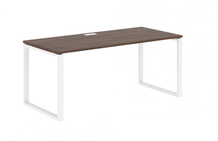 Стол письменный ЕДИС ЕКСТ 1780 Дуб Денвер темный Белый / EDIS EQST_0