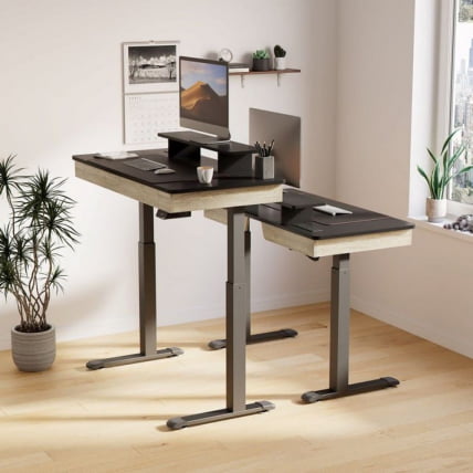 Стол для компьютера c электрической регулировкой по высоте и 2 ящиками ЕУРЕКА ЕРК-ЕД-И47-ОГ / c EUREKA ERK-ED-I47-OG_5