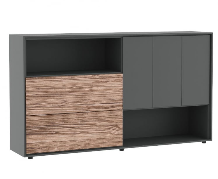 Шкаф средний ДЭЛИ ДЛИ37252032 Орех Антрацит / DALI DLI37252032_0