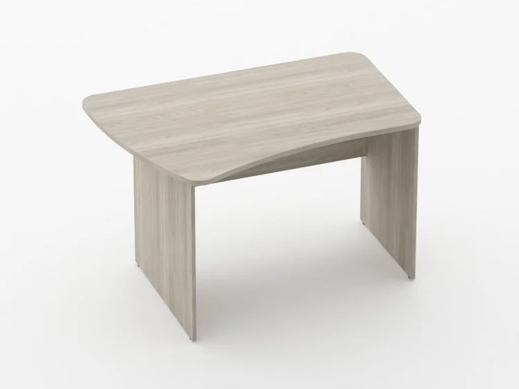 Стол эргономичный Глассй 1.12.12Л Дуб сантана светлый / Glassy_0