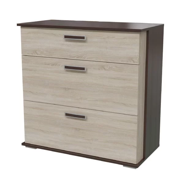 Комод с тремя ящиками 4-4425 Венге Дуб сонома_0