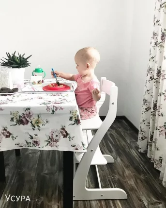 Растущий стул Усура Белый_19