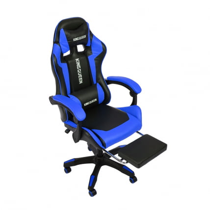 Кресло 1206 КИНГКУЕЕН цвет черный/синий с массажем 1206-блаcк-блуе-масс / KINGQUEEN 1206-black-blue-mass_6