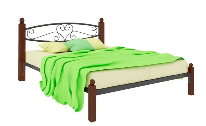 Кровать Каролина Лукс 1400х1900 Черная / Lux_0