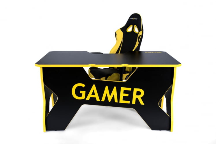 Стол геймерский Генериc Комфорт Гамер2/ДС/НИ Желтый Черный / Generic Comfort Gamer2/DS/NY_6
