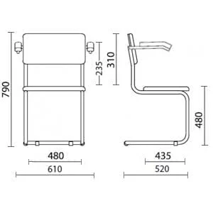 Стул Сильвия АРМ З-11 Черный / Z-11_4